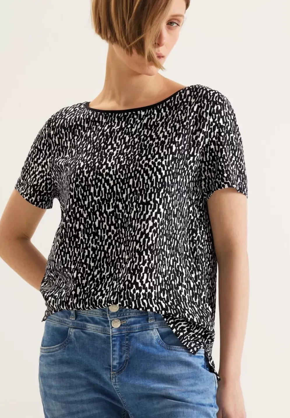 Materialmix T-Shirt