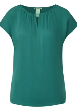 Materialmixshirt Mit Cut-Out