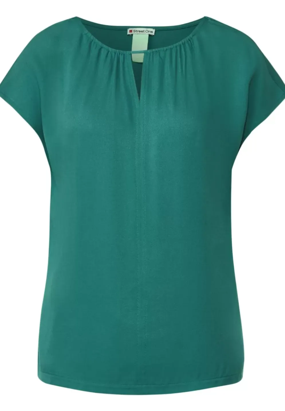 Materialmixshirt Mit Cut-Out