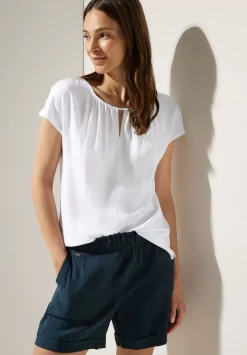Materialmixshirt Mit Cut-Out