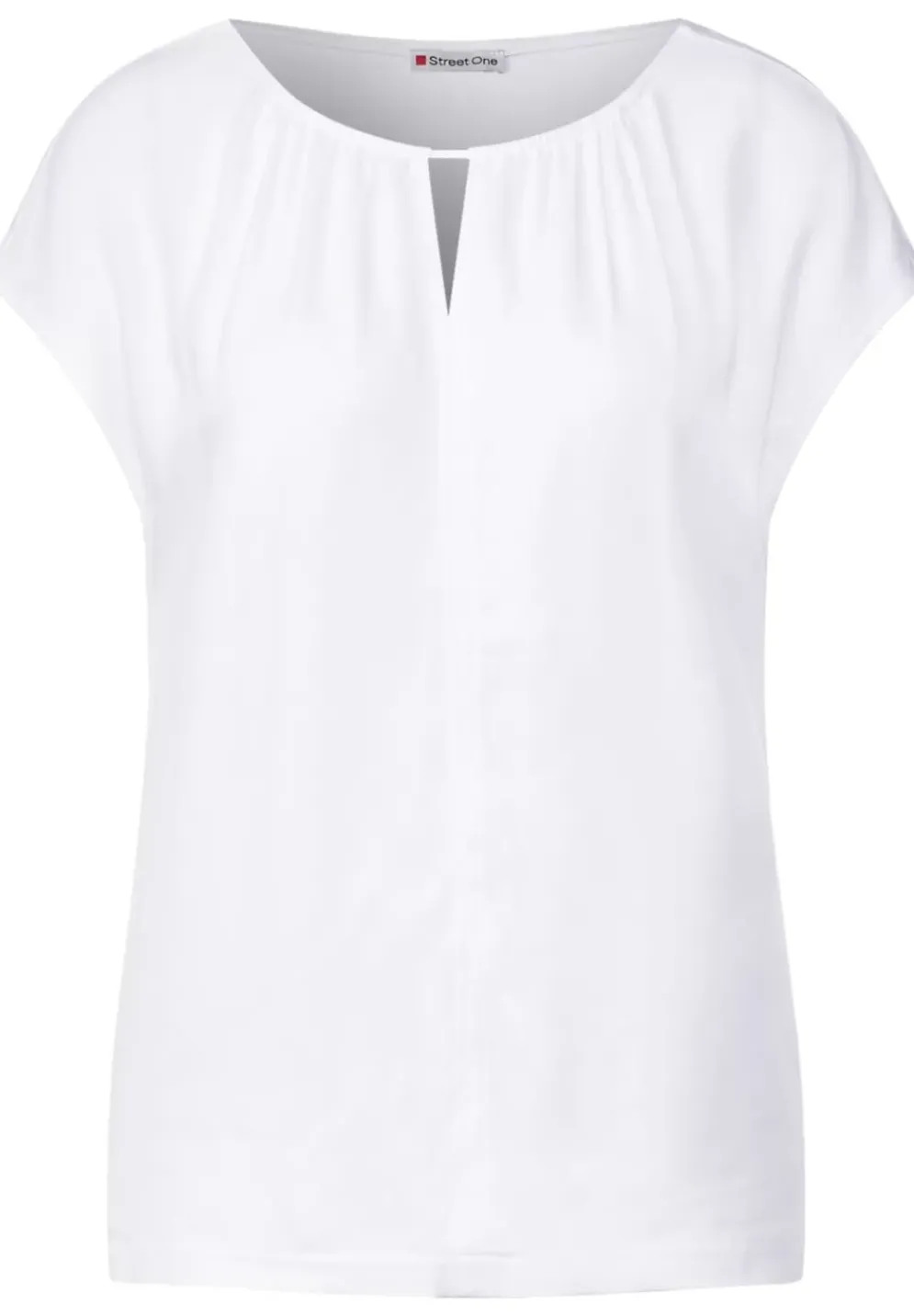 Materialmixshirt Mit Cut-Out