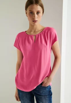 Materialmixshirt Mit Cut-Out