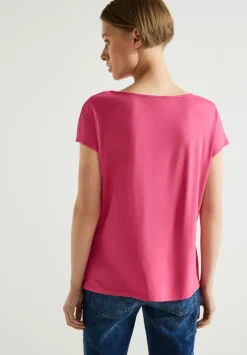 Materialmixshirt Mit Cut-Out