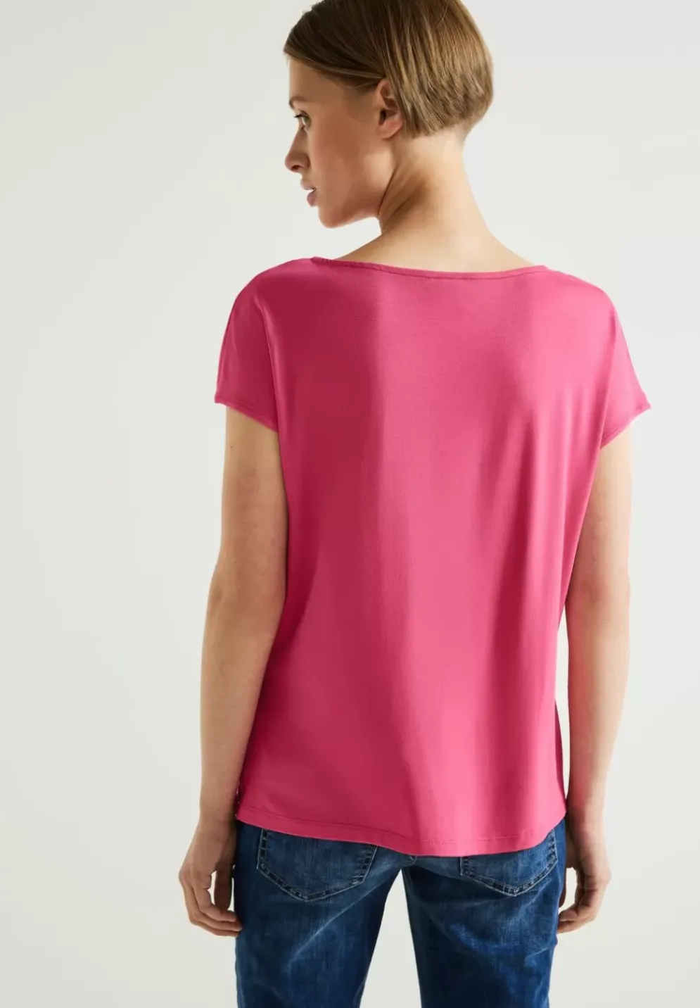 Materialmixshirt Mit Cut-Out