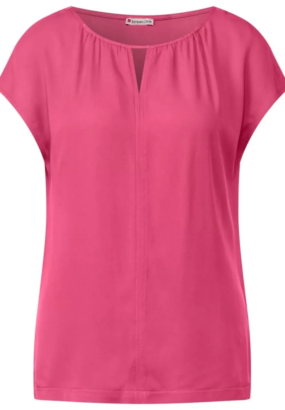 Materialmixshirt Mit Cut-Out