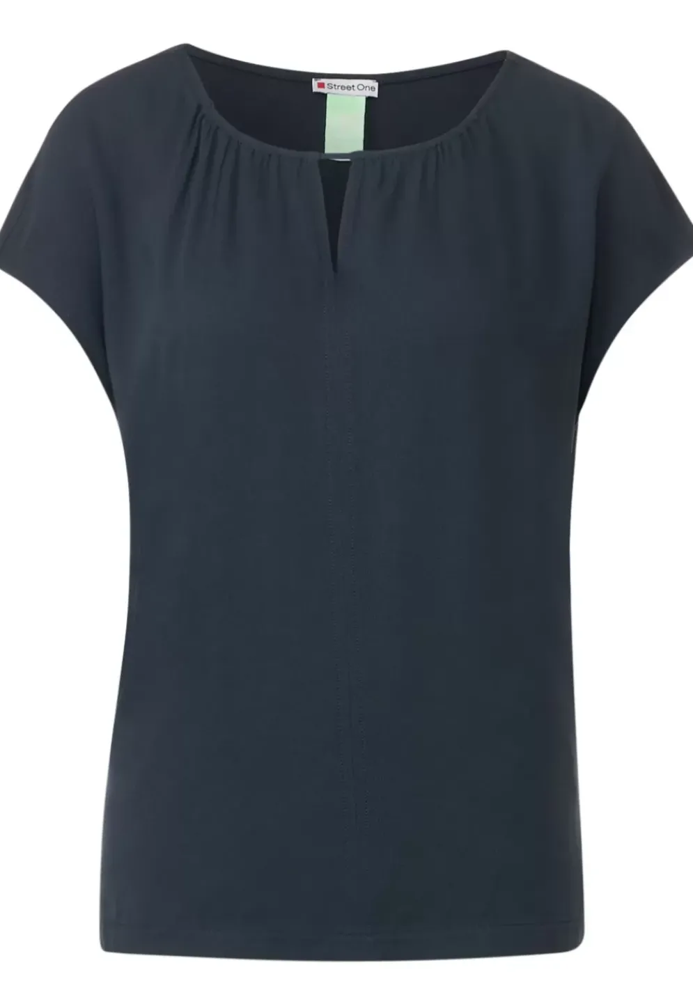 Materialmixshirt Mit Cut-Out