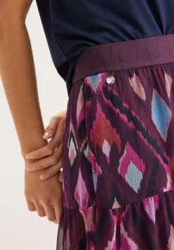 Maxi Chiffonrock Mit Print