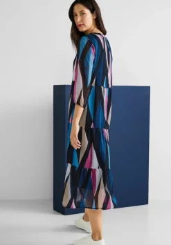 Maxikleid Mit Rhombus Print