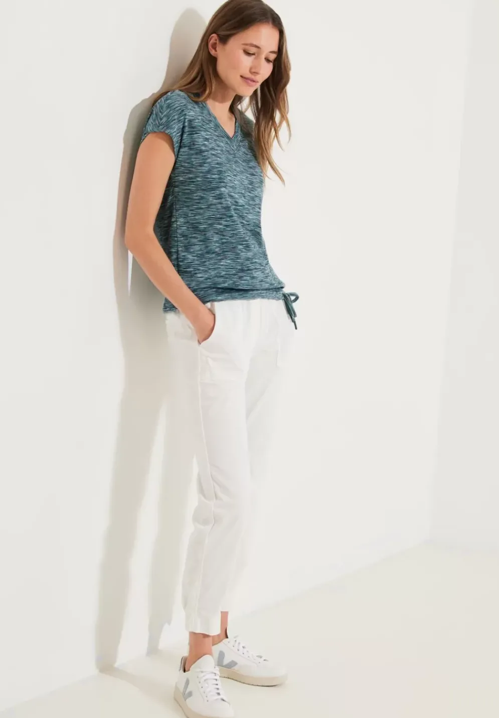 Melange V-Neck Shirt