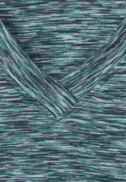 Melange V-Neck Shirt