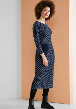 Mesh Midikleid Mit Print