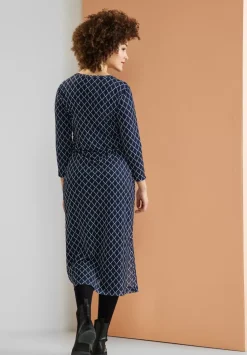 Mesh Midikleid Mit Print