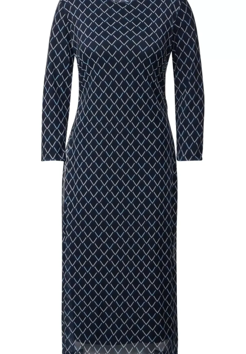 Mesh Midikleid Mit Print