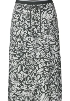 Midi Jerseyrock Mit Print