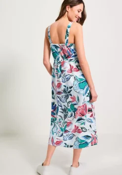 Midi Leinenmix Kleid