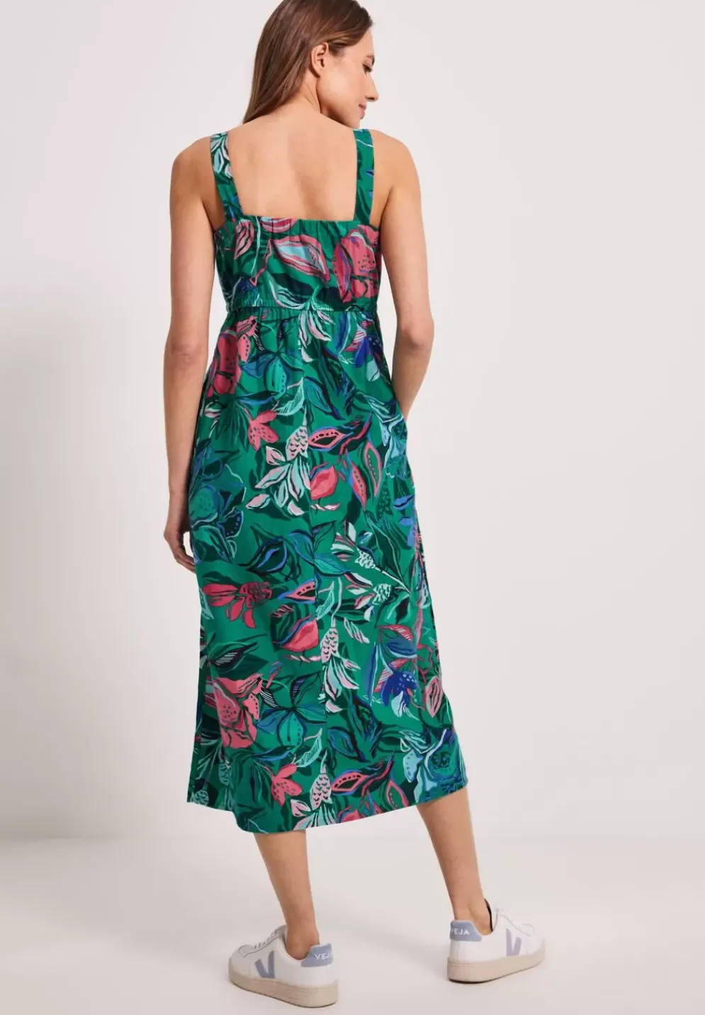 Midi Leinenmix Kleid