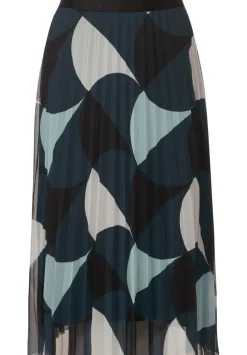 Midi Mesh Plissee Rock