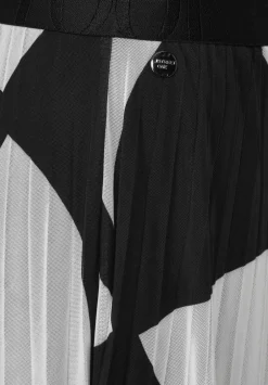 Midi Mesh Plissee Rock