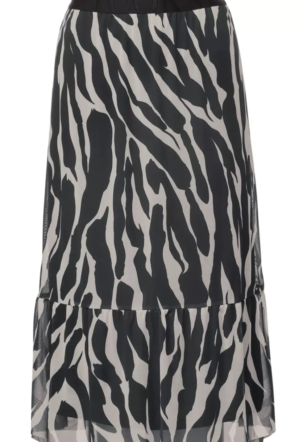 Midi Mesh Volant Rock
