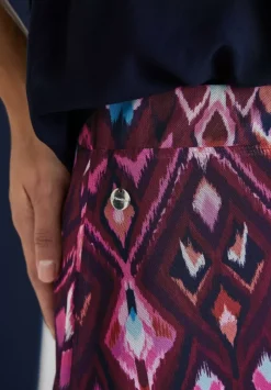 Midi Meshrock Mit Ikatprint