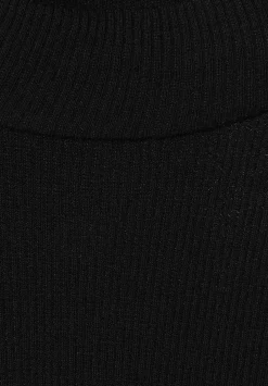 Midikleid Im Materialmix