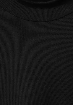 Midikleid Im Materialmix