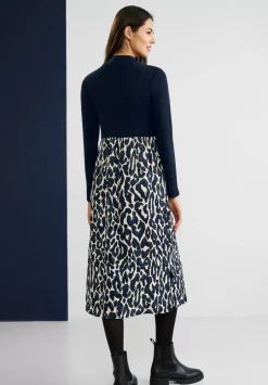 Midikleid Mit Leo Print