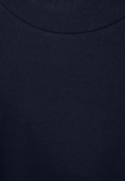 Midikleid Mit Materialmix