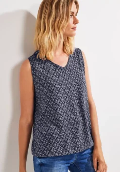 Minimal Print Bluse