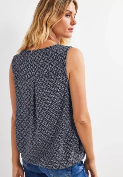 Minimal Print Bluse