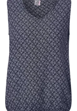 Minimal Print Bluse