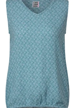 Minimal Print Bluse