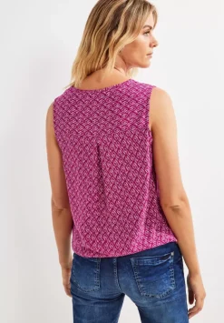 Minimal Print Bluse