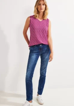 Minimal Print Bluse