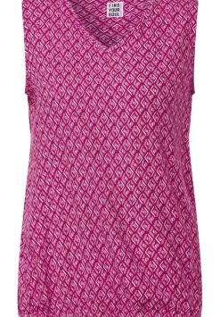 Minimal Print Bluse