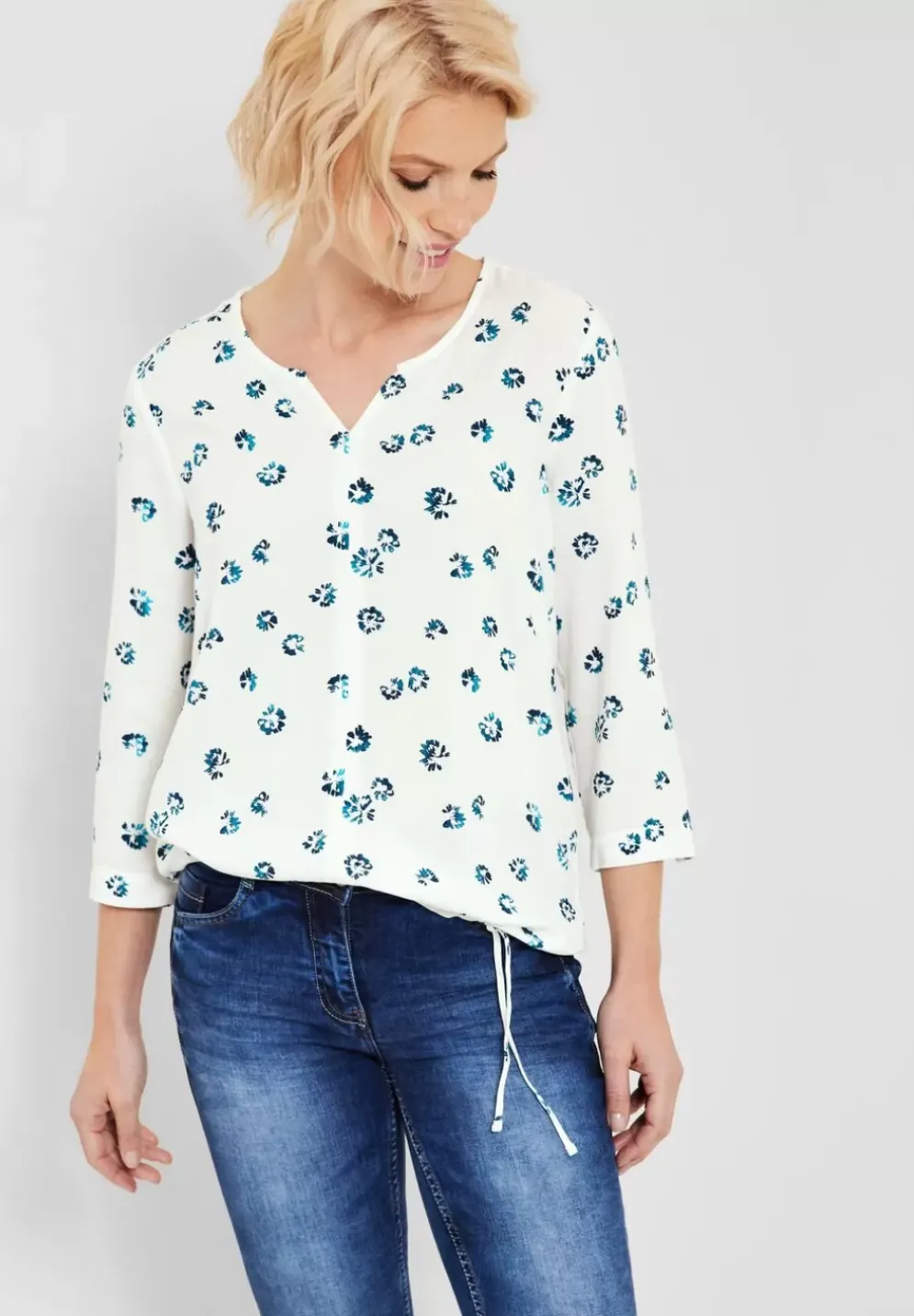 Minimalprint Bluse