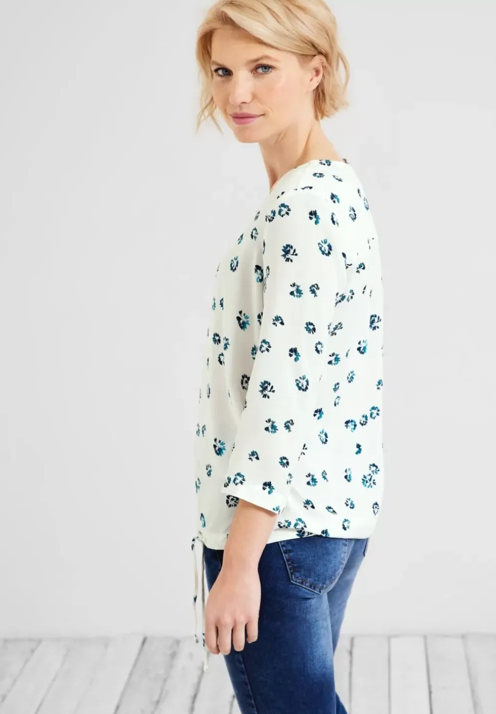 Minimalprint Bluse