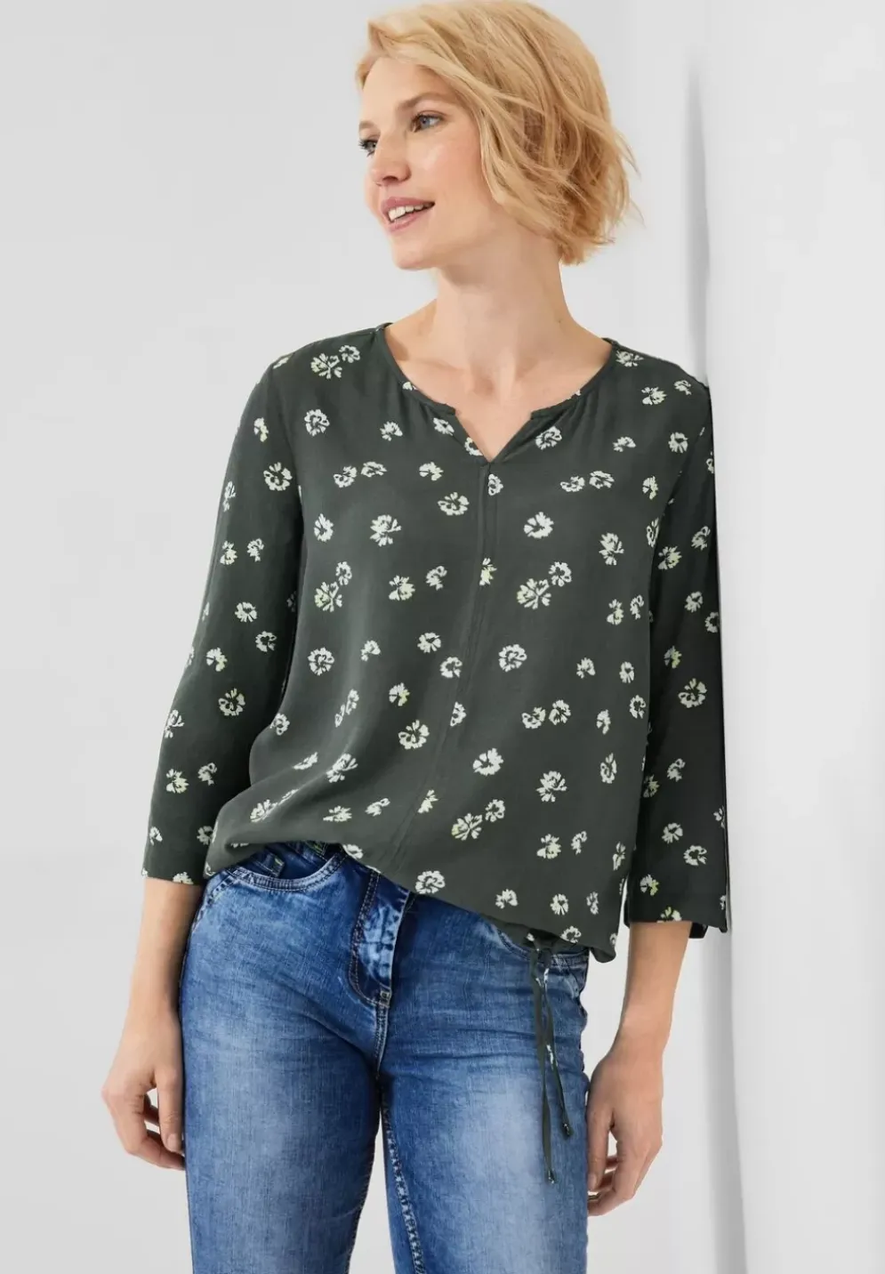 Minimalprint Bluse