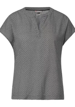 Minimalprint Blusenshirt