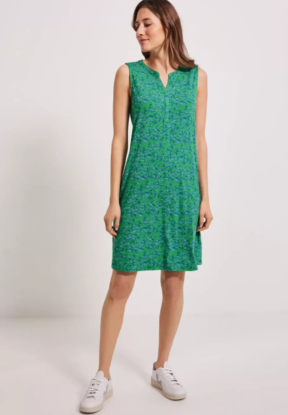 Minimalprint Jersey Kleid