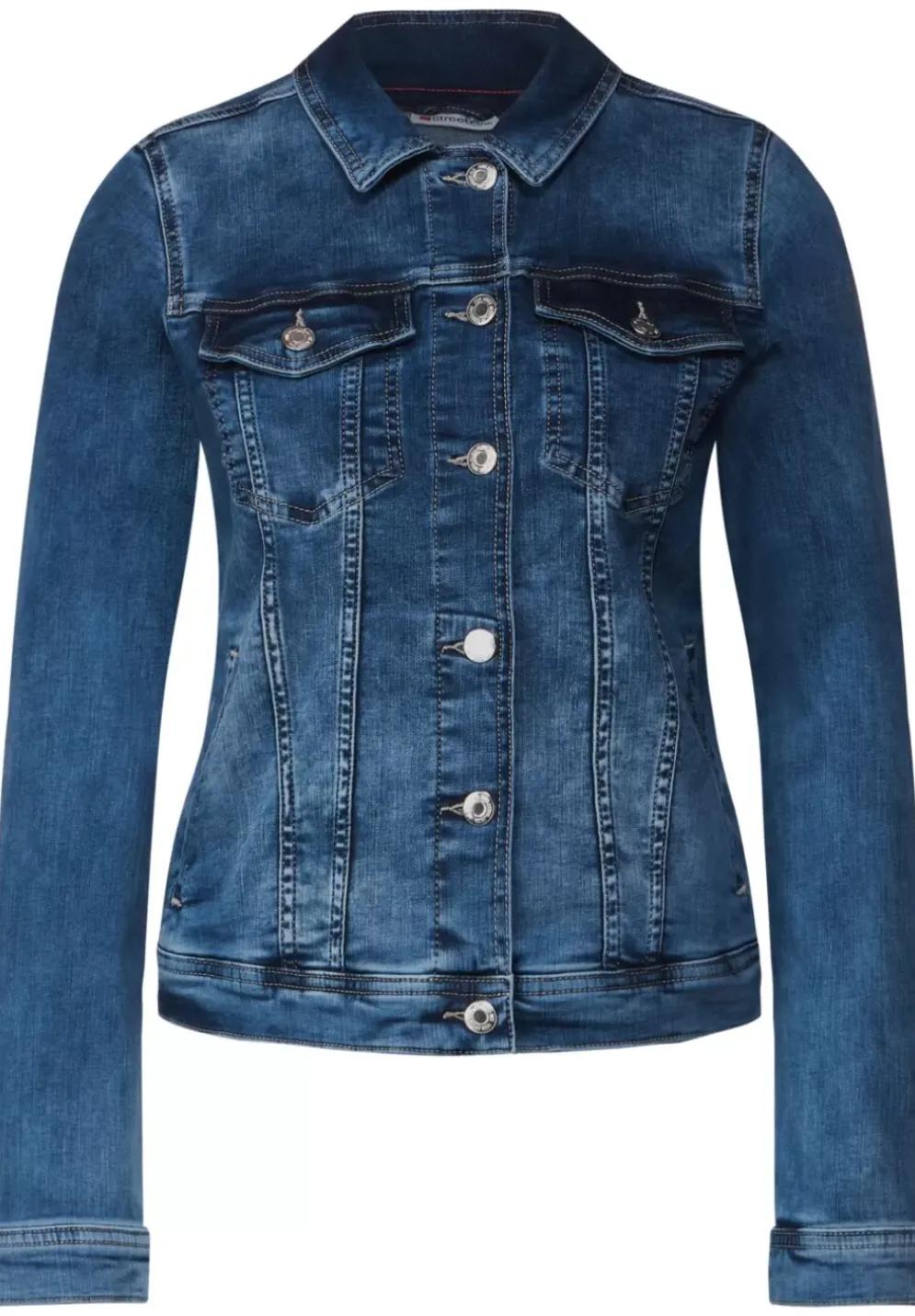 Mittelblaue Jeansjacke