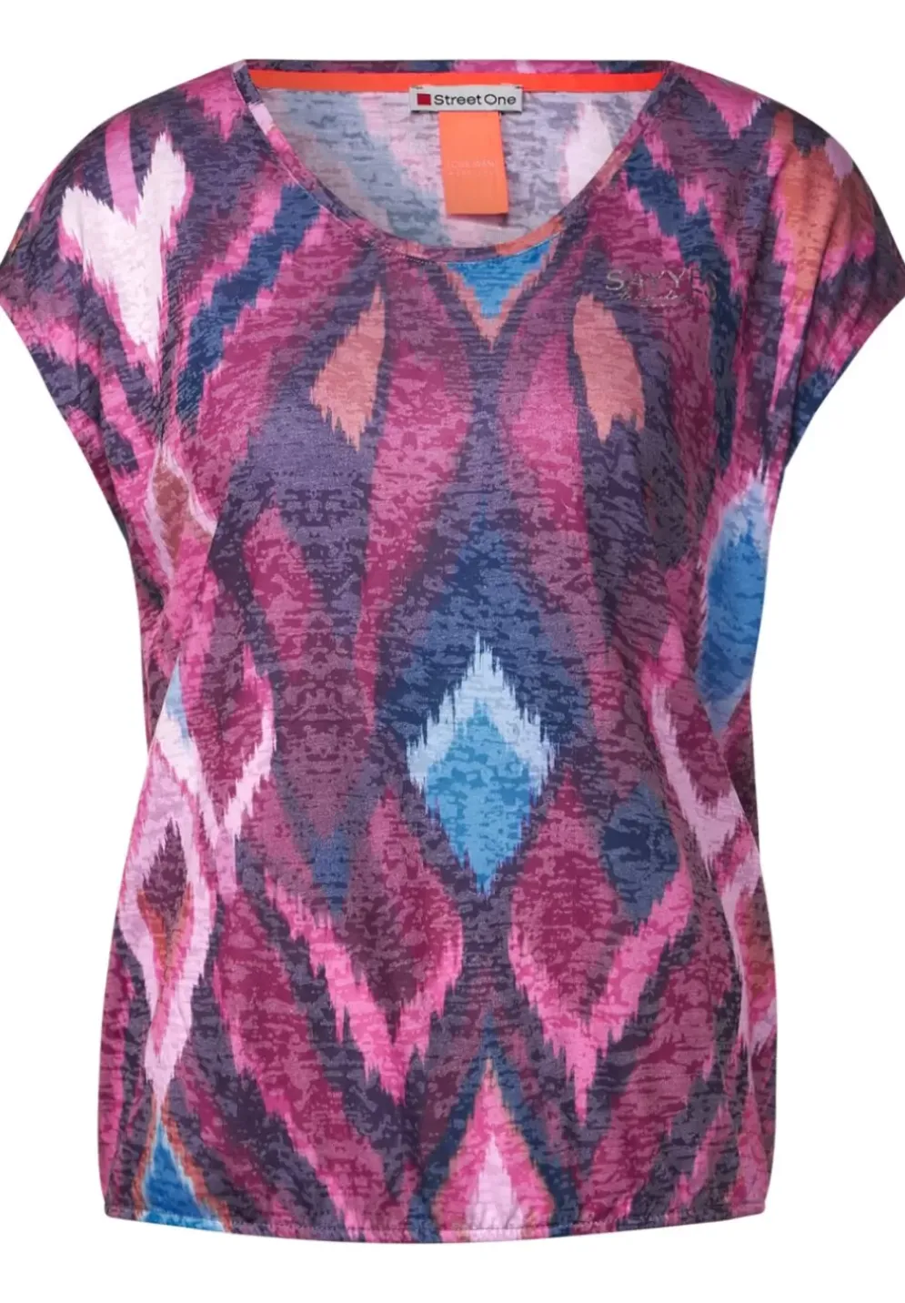 Multicolor Ikat Print Shirt