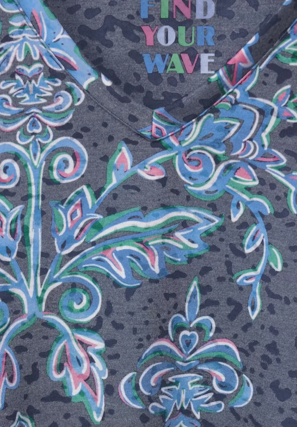 Multicolor Ornament Burn Out