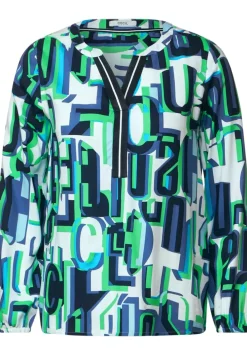 Multicolor Print Bluse