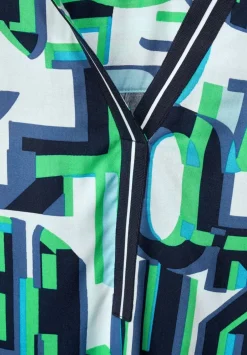 Multicolor Print Bluse