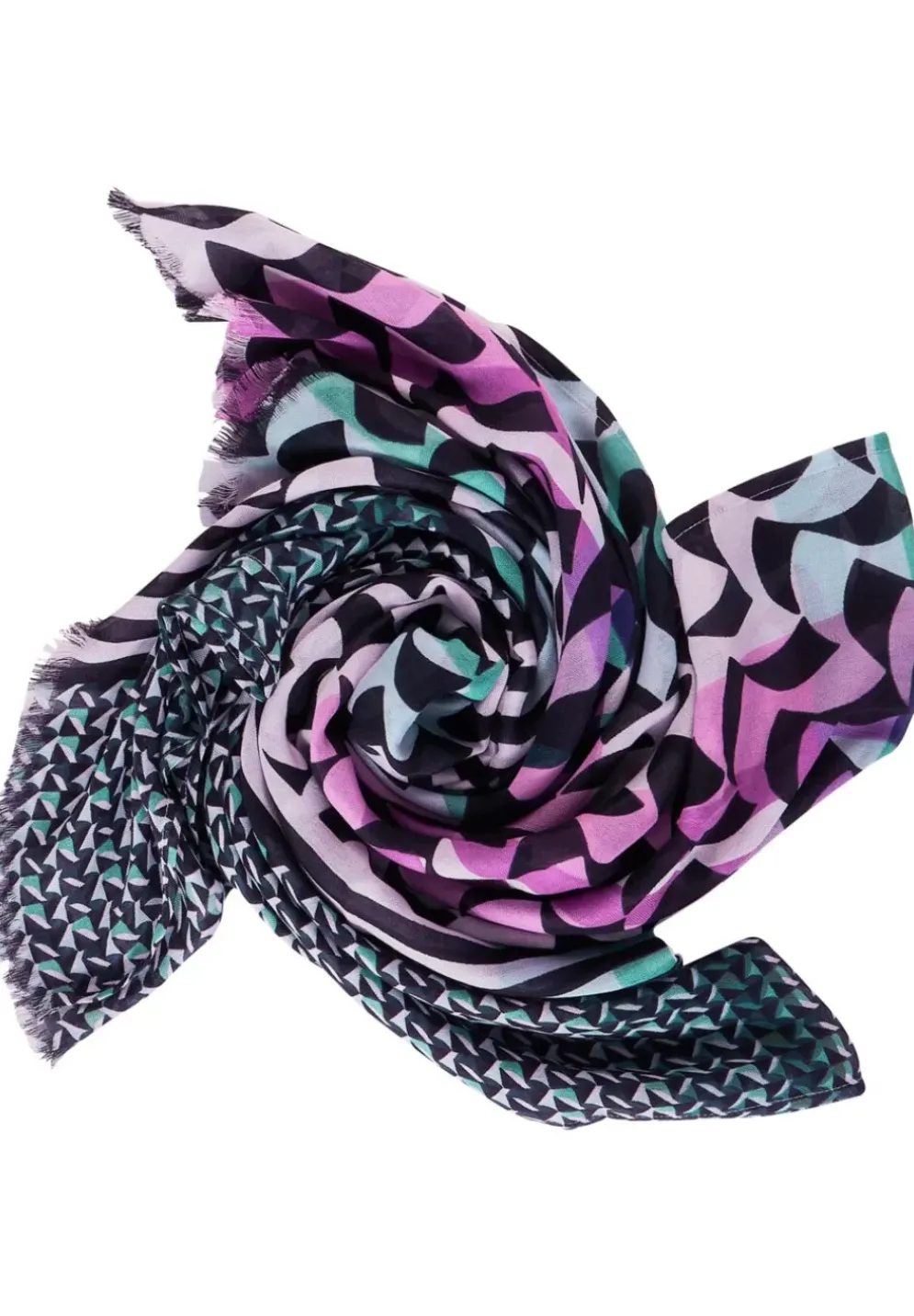 Multicolor Print Schal