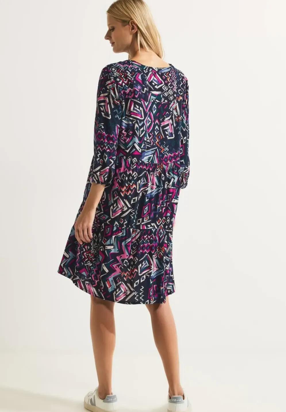 Multicolor Printkleid