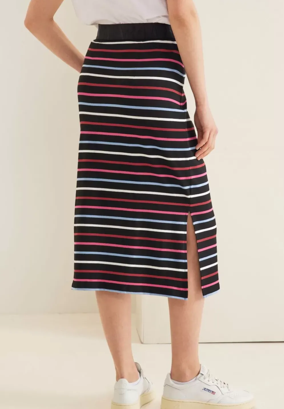 Multicolor Streifen Midirock