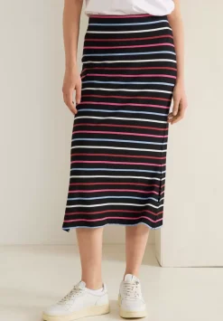 Multicolor Streifen Midirock