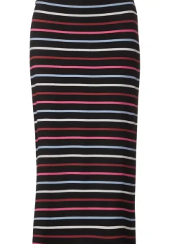 Multicolor Streifen Midirock